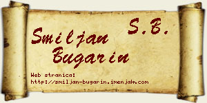 Smiljan Bugarin vizit kartica
